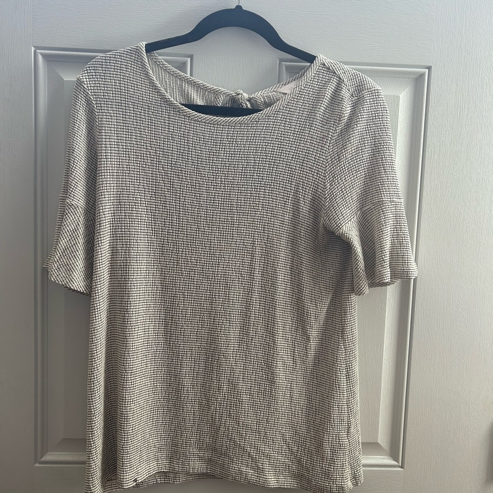 Lauren Conrad Black and White Blouse